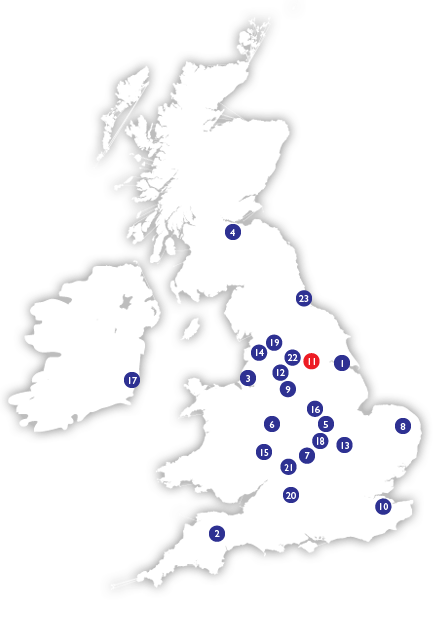 Map of Bernstein 2022 Distributors Network
